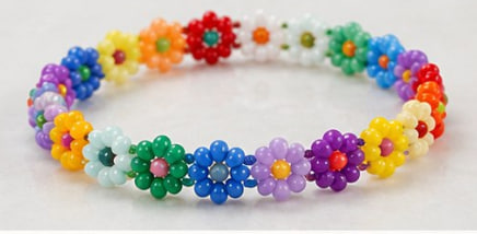 Plastic Flower Beads
